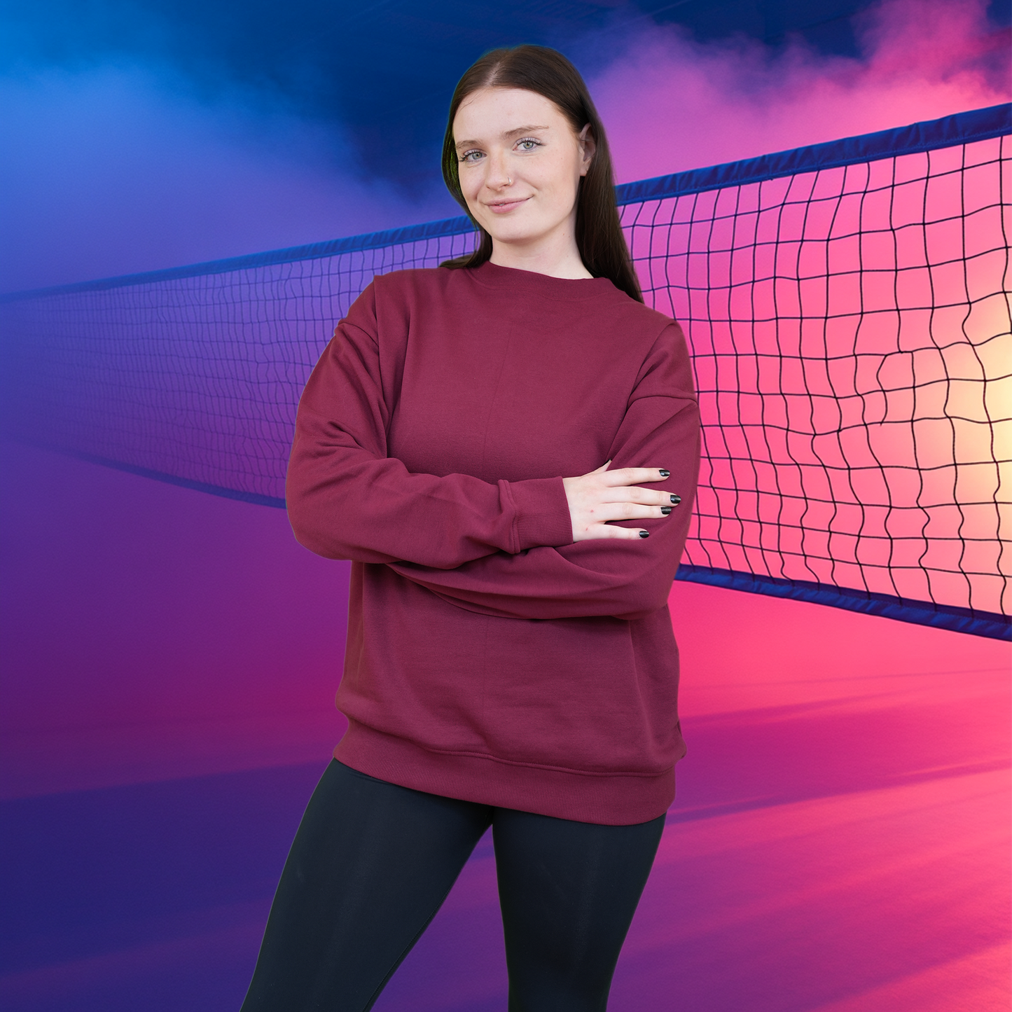 PVC Crewneck - Damen